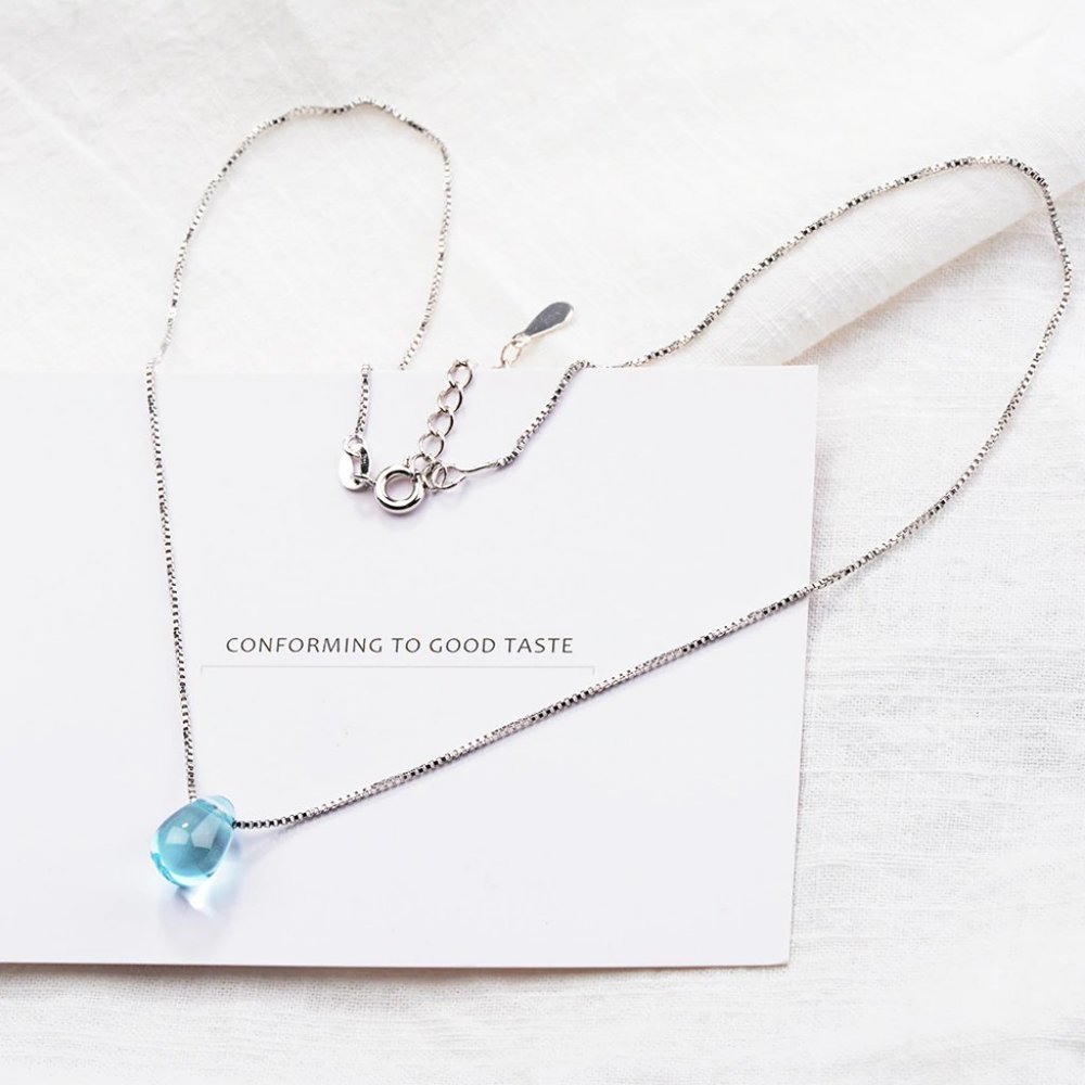 [Set of 3] NEW Silver Simple Blue Water Set - Picture 3 of 5